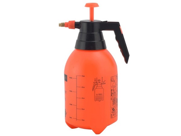 2L噴壺 橘色氣壓式噴壺
